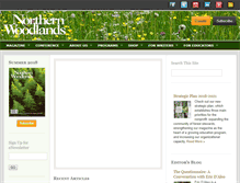 Tablet Screenshot of northernwoodlands.org
